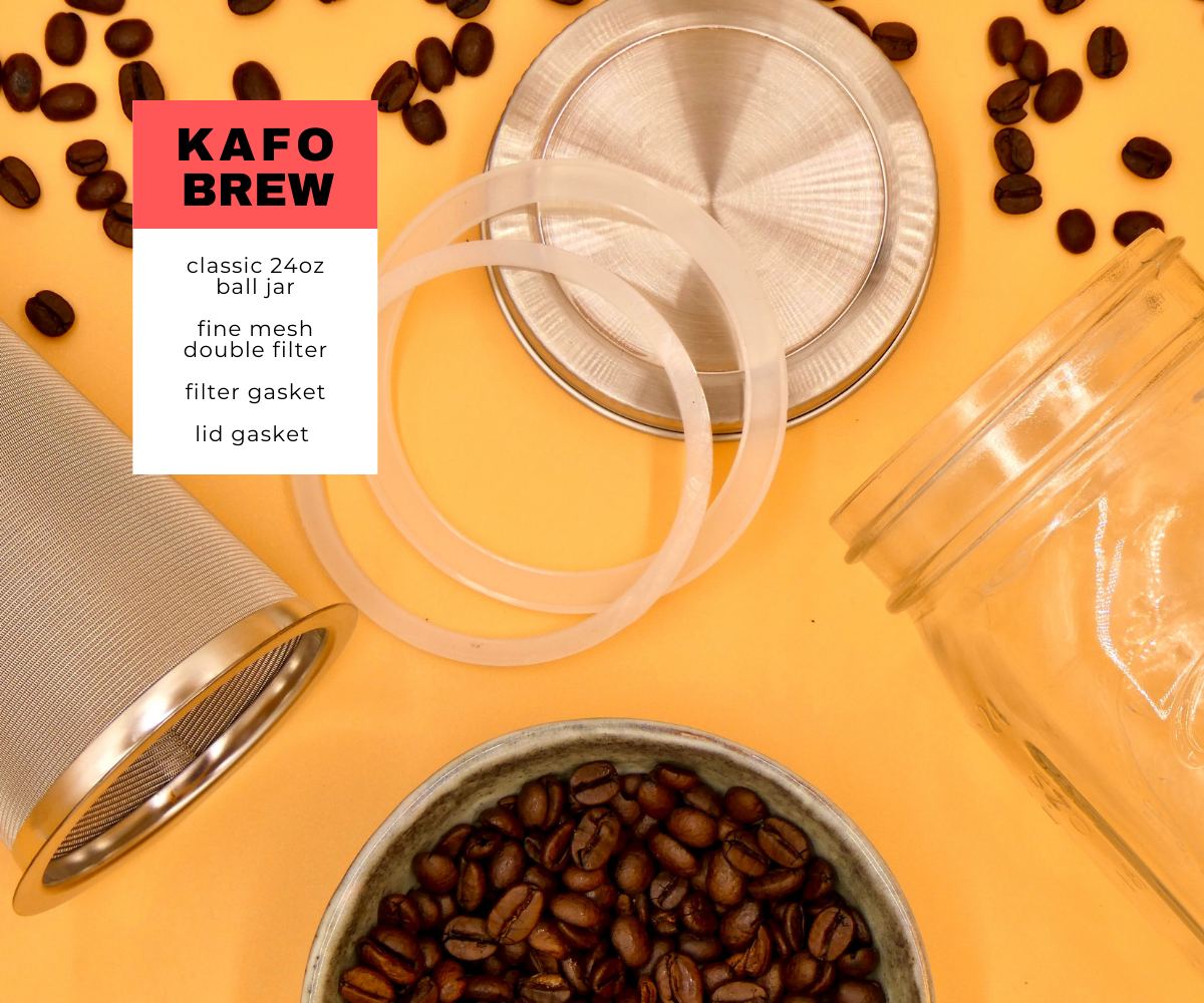 Impeccable Culinary Objects (ICO) Nitro KAFO 1L Nitro Coffee Maker, Aluminum Nitro Cold Brew Coffee Maker with Special Nitro Diffuser Nozzle & Cold